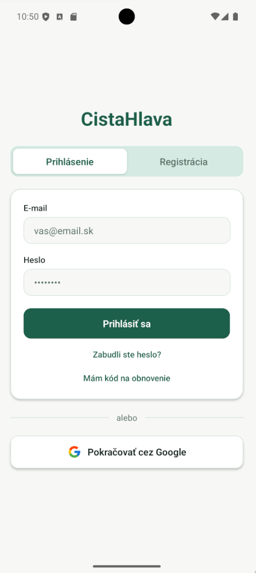 Prihlásenie