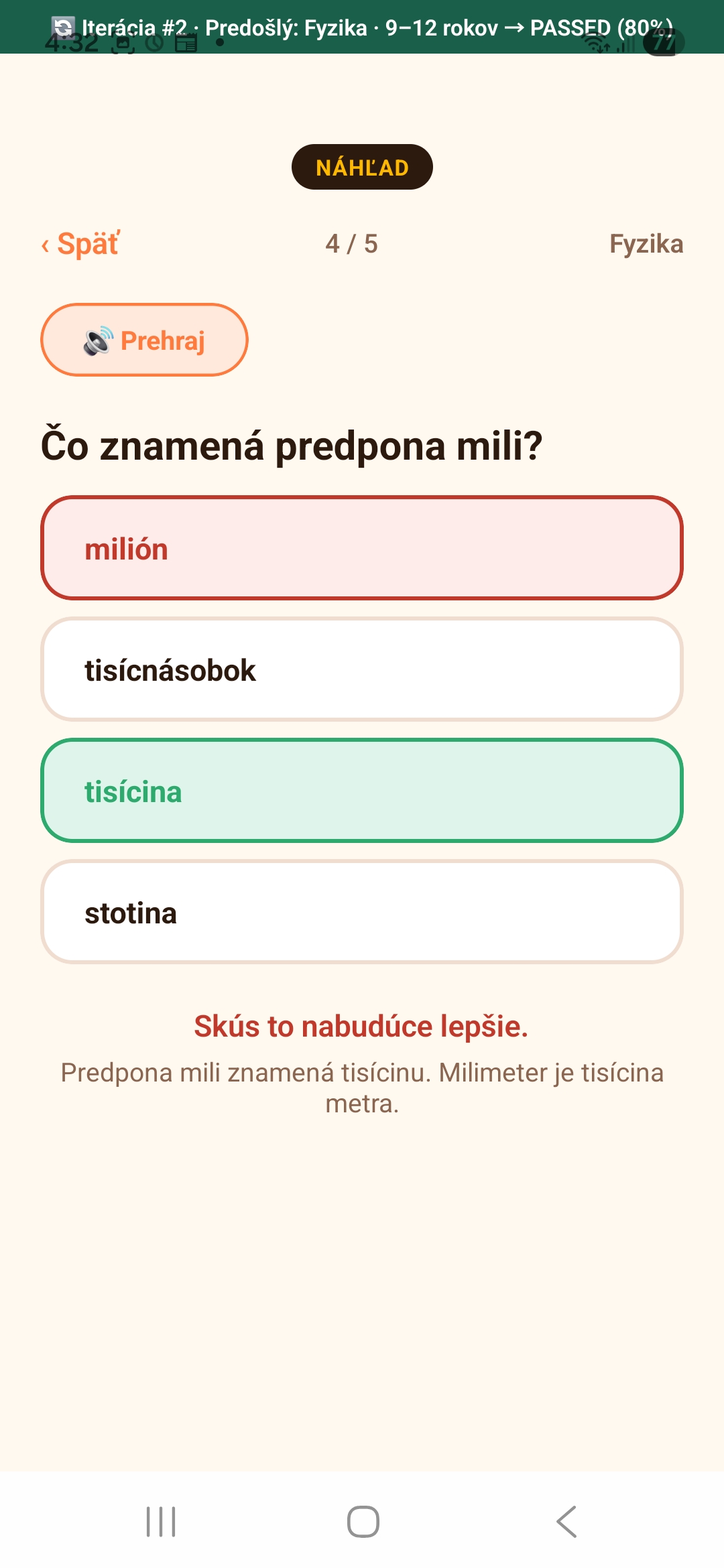 Fyzika 9-12 — čo znamená predpona mili